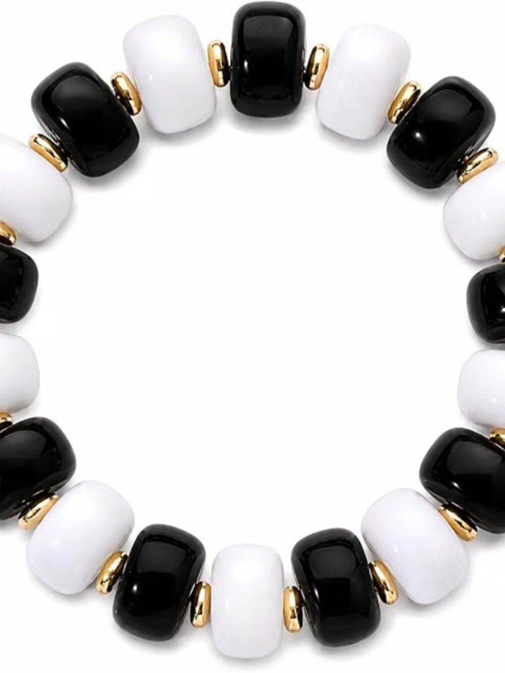 Boho Resin Chunky Stretch Beaded Bracelet